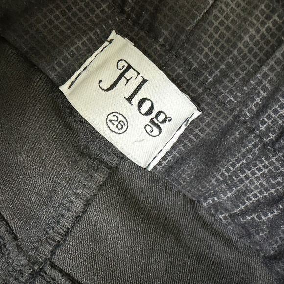 Bevy Flog Shely Original Pants Black Womens Size 26 Elastic Drawstring - Picture 9 of 10